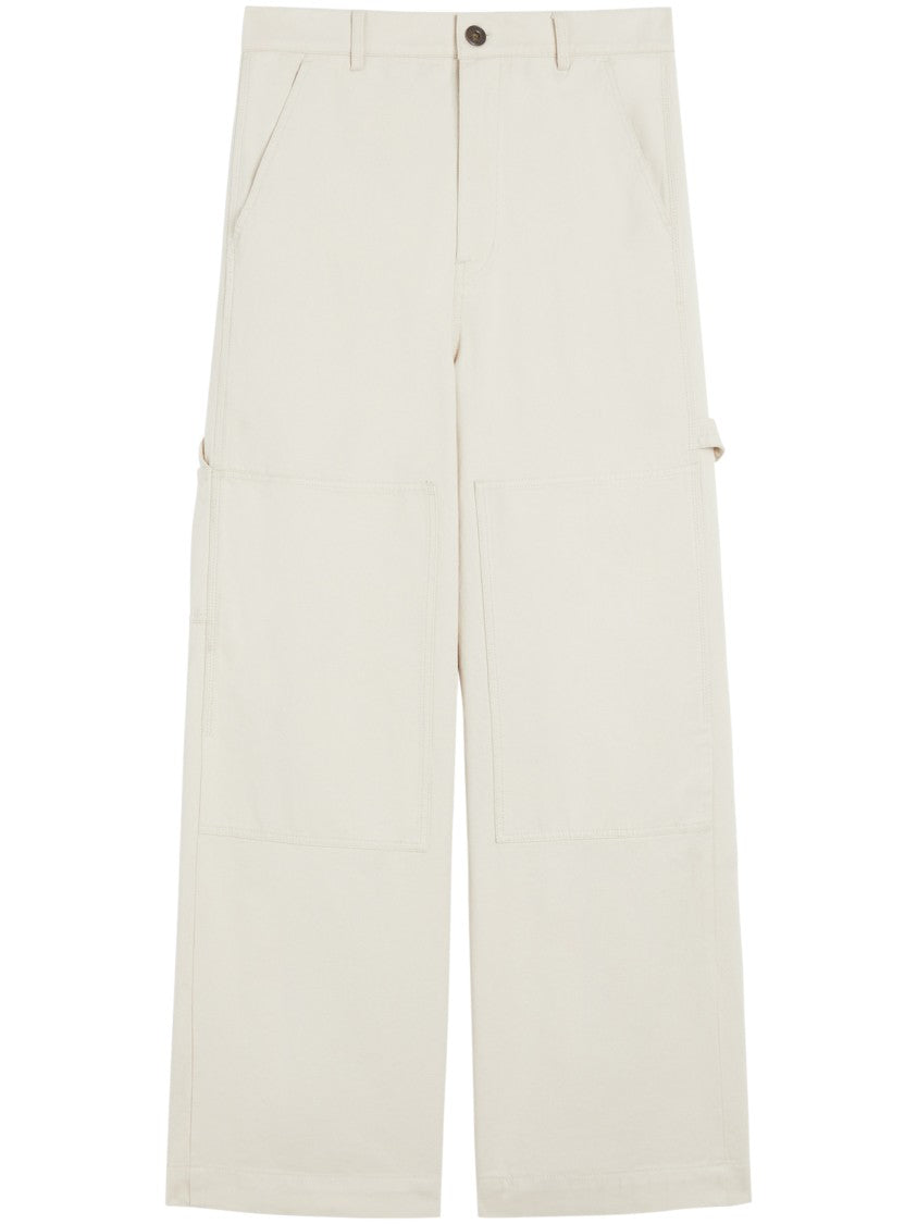 Max Mara Wide-Leg Trousers With Utility Pockets And Versatile Belt Loops