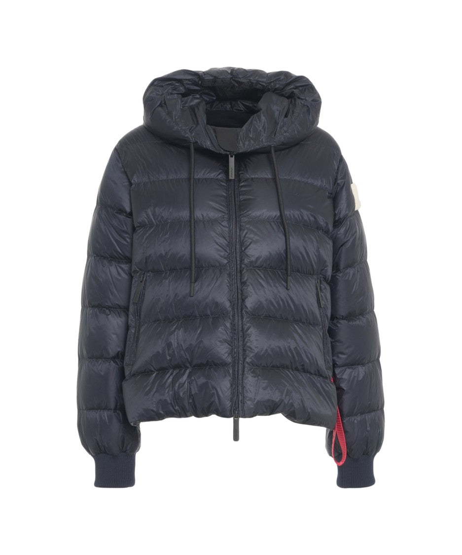 After Label Lightweight Quilted Puffer Coat With Cozy Hood And Ribbed Cuffs