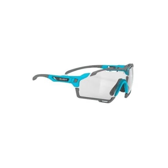 Rudy Project Sporty Semi-Rimless Sunglasses With Blue Accents