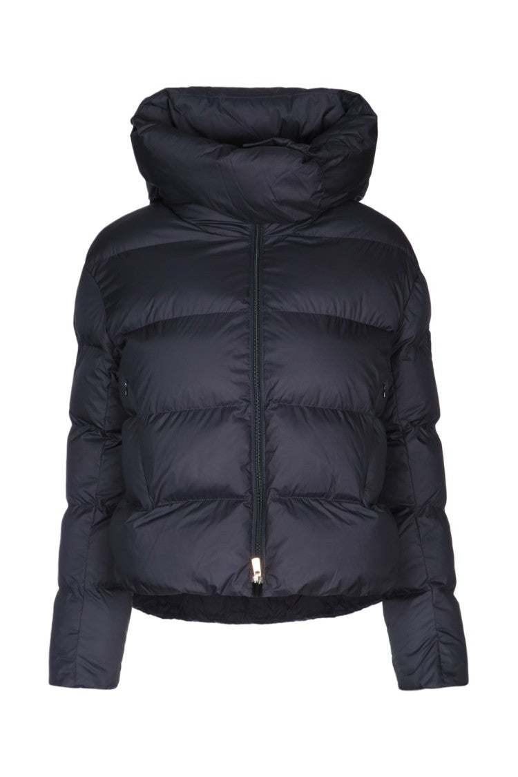 Pinko Cropped Puffer Jacket With High Padded Collar