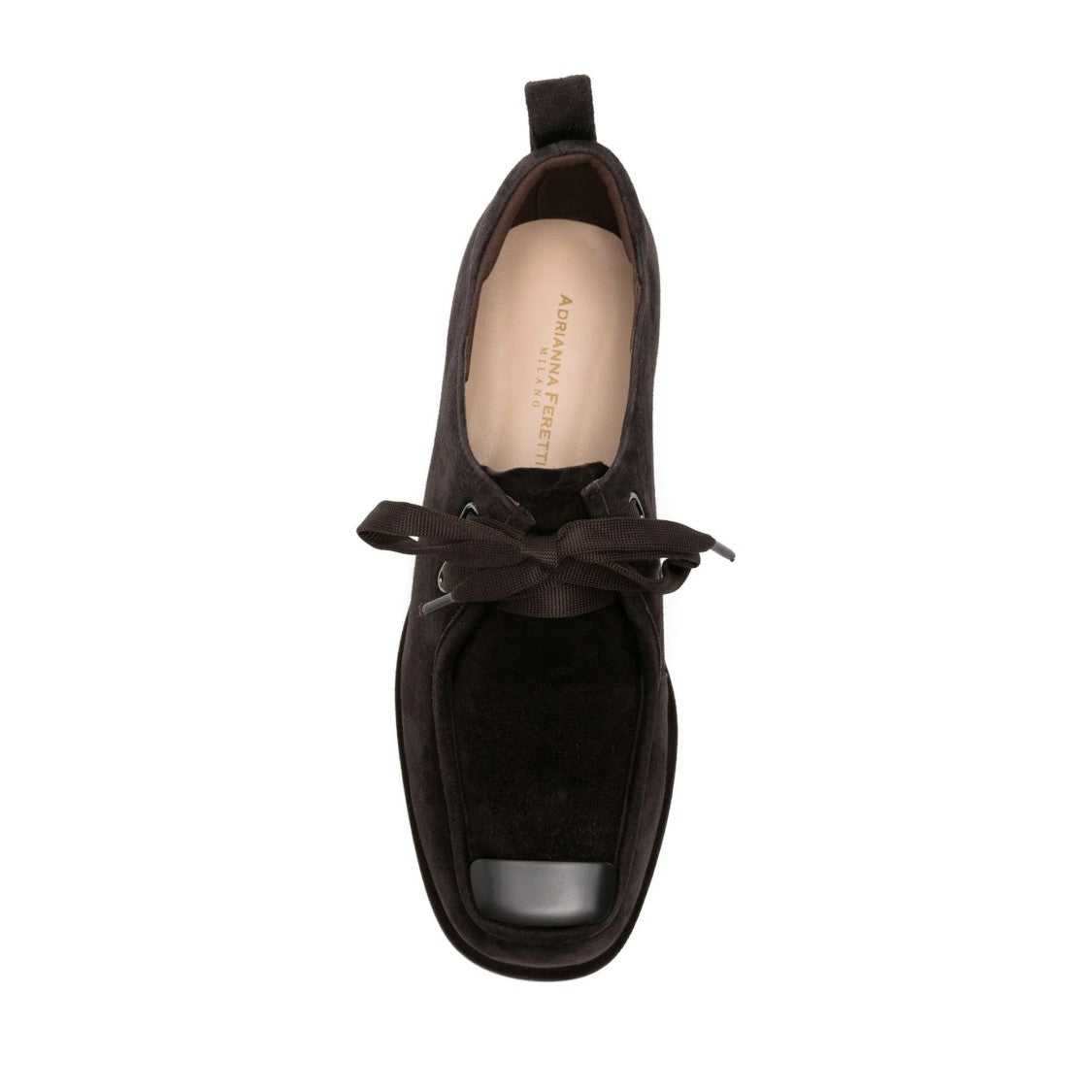 Adrianna Feretti Brown Suede Leather Lining Loafers
