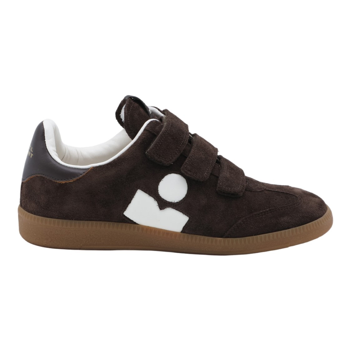 Isabel Marant Dark Brown Suede Sneakers With Velcro Straps