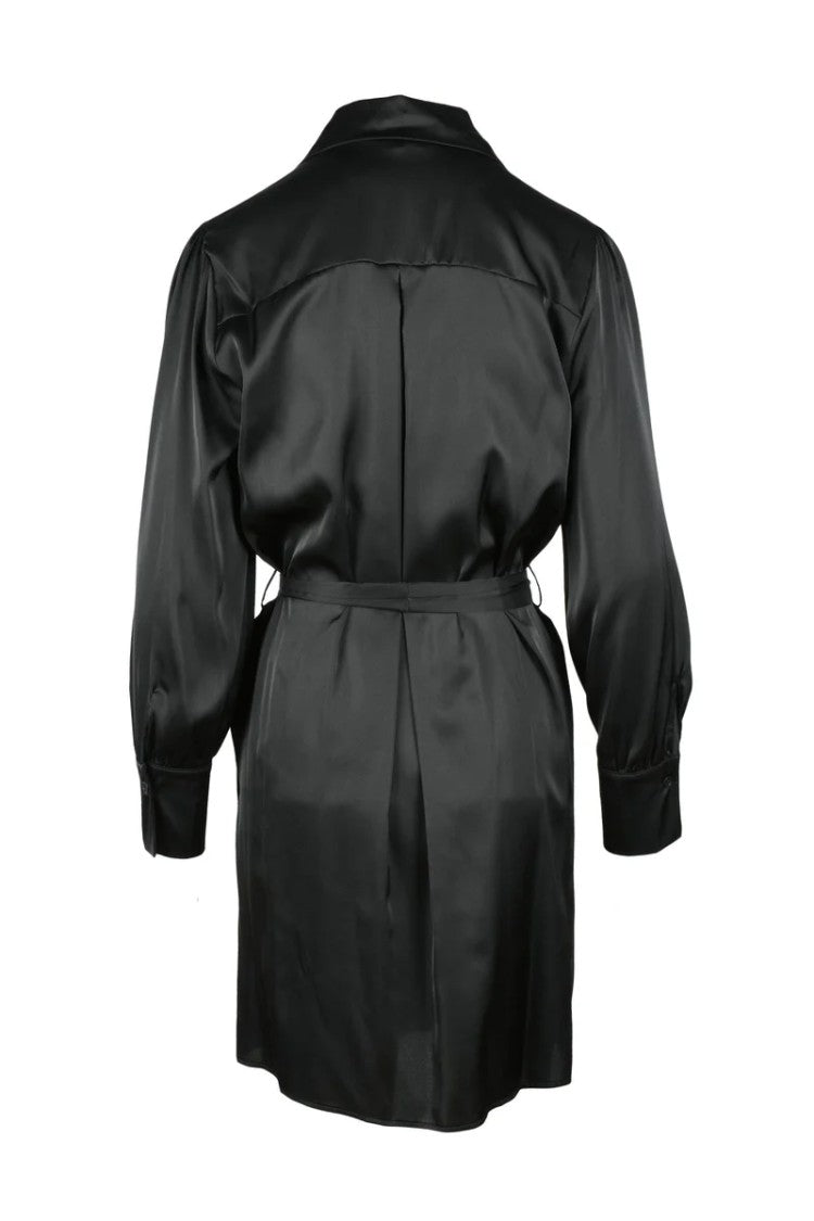 Think Black Polyester Dress