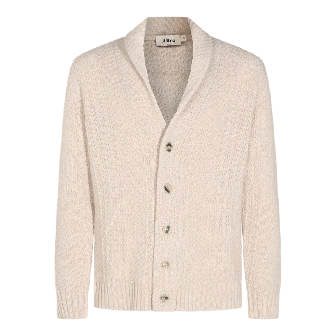 Altea Textured Knit Shawl Collar Cardigan