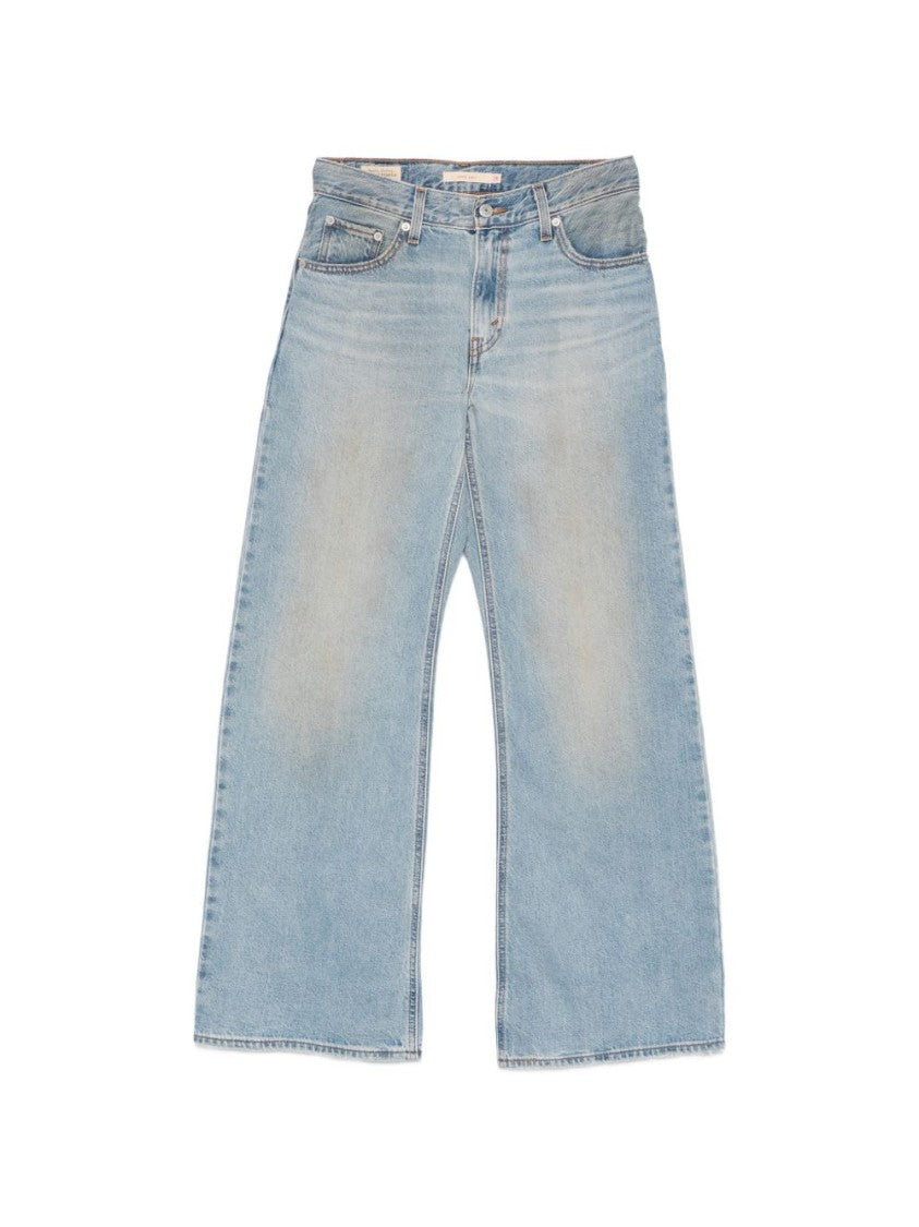 Levi's Light Blue Wide-Leg Jeans With Classic Five-Pocket Design