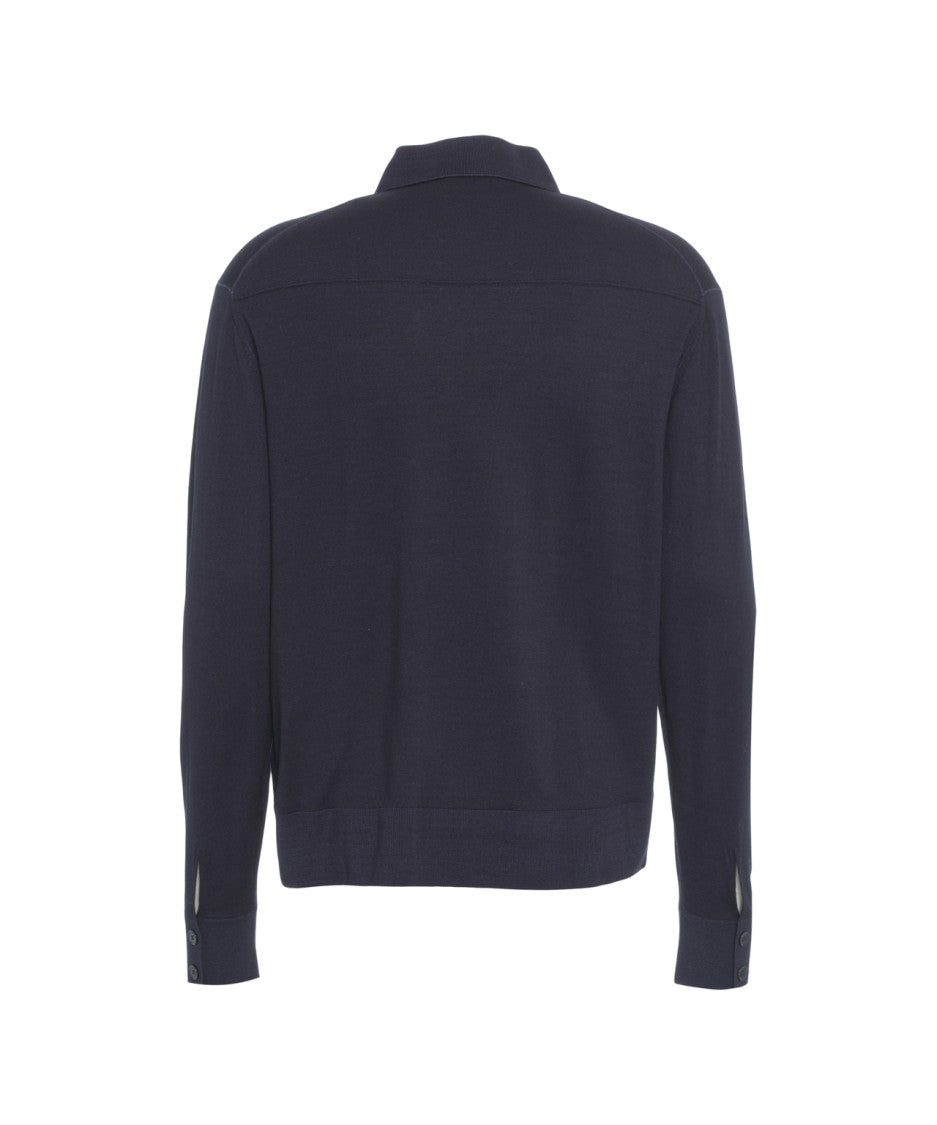 Paolo Pecora Refined Knitted Shirt With Classic Collar