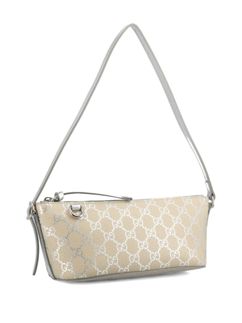 Gucci Rectangular Shoulder Bag With Subtle Monogram Pattern