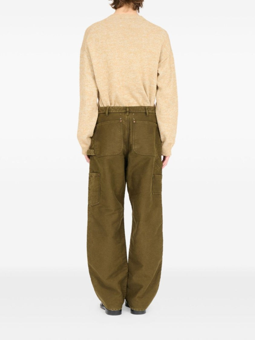 Maison Margiela Relaxed Wide-Leg Trousers With Utility Pockets