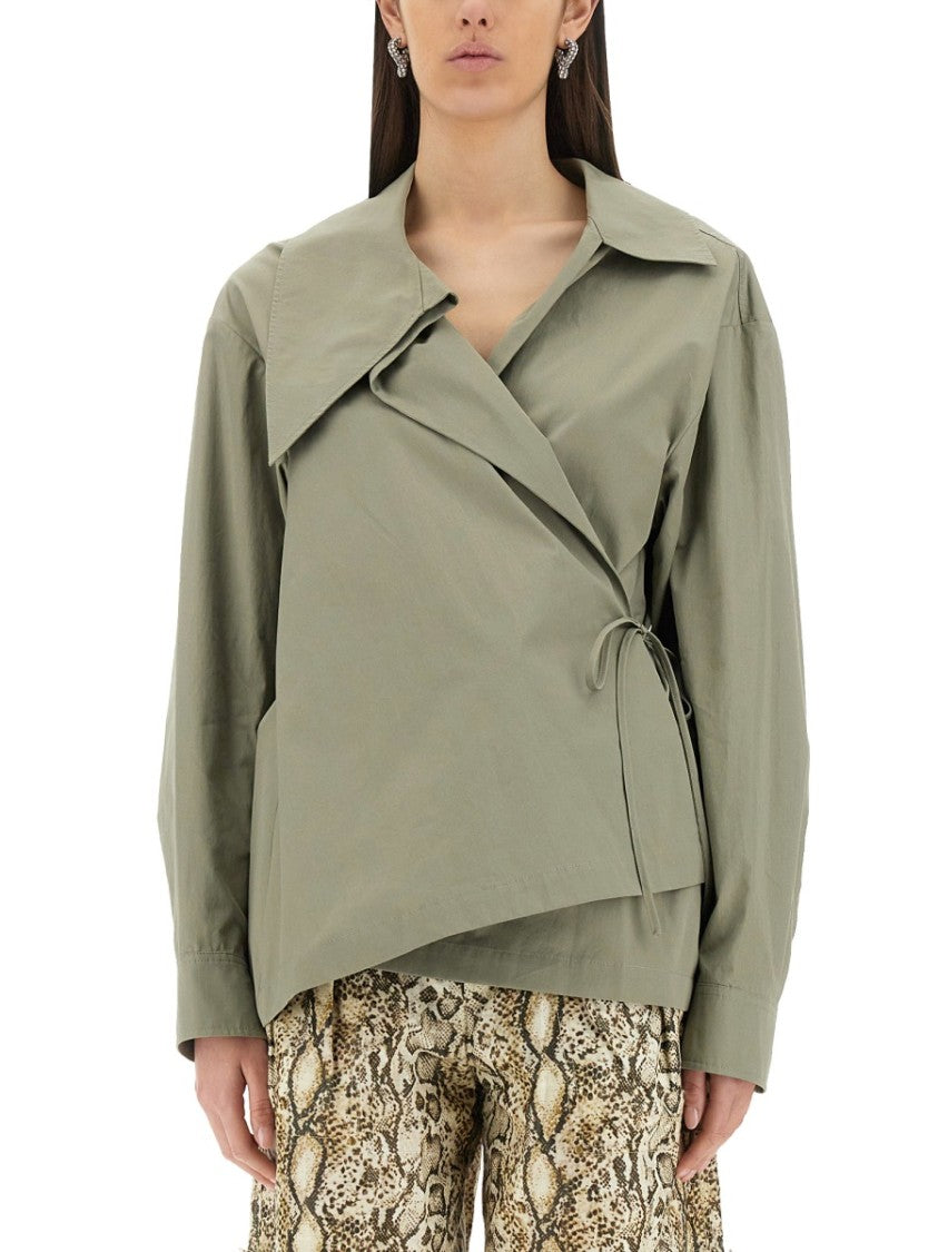 Dries Van Noten Asymmetrical Shirt With Unconventional Cut