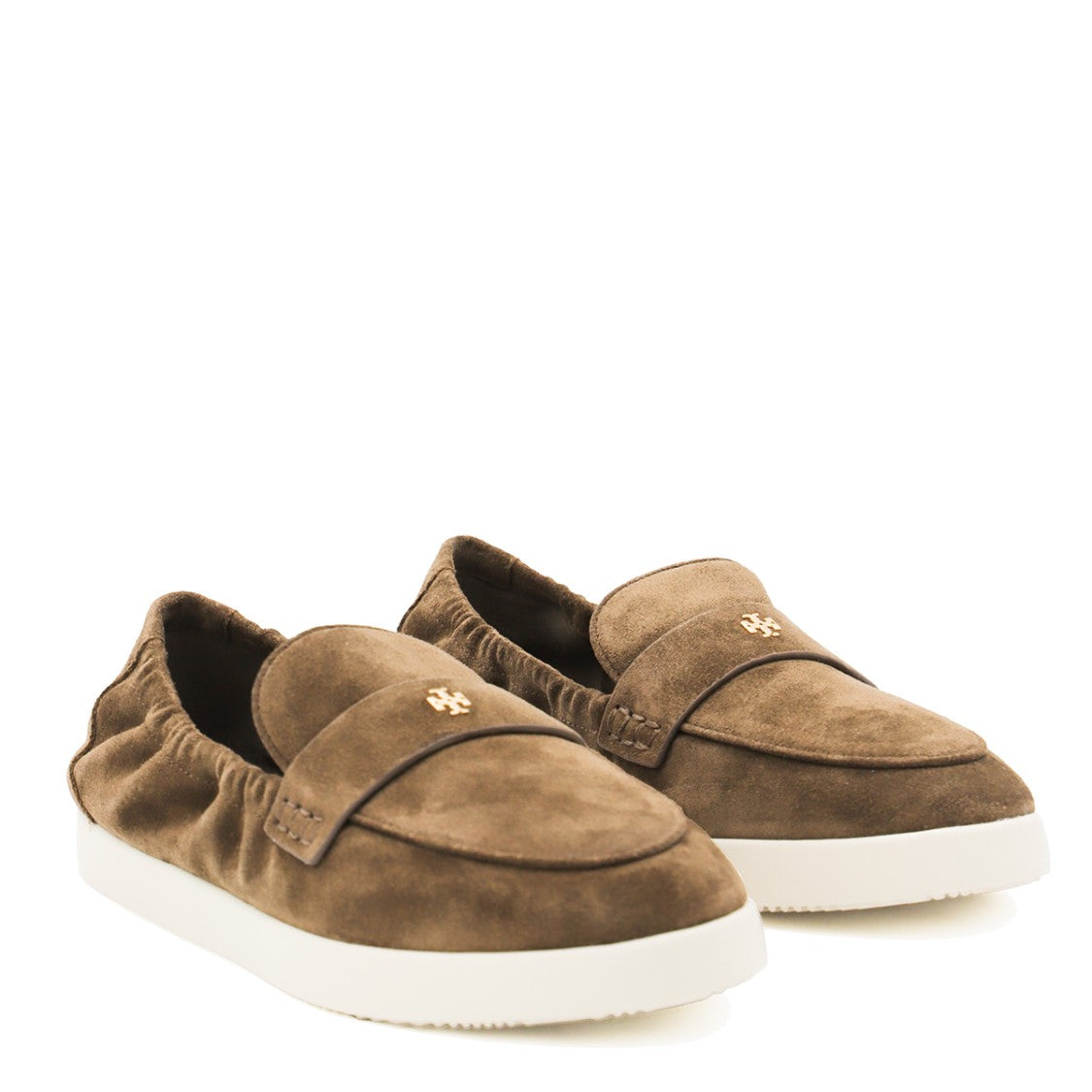 Tory Burch Brown Leather Loafers