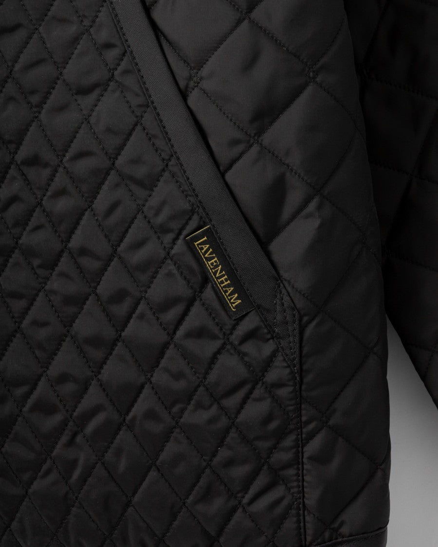 Lavenham Black Edition Quilted Oversized Jacket