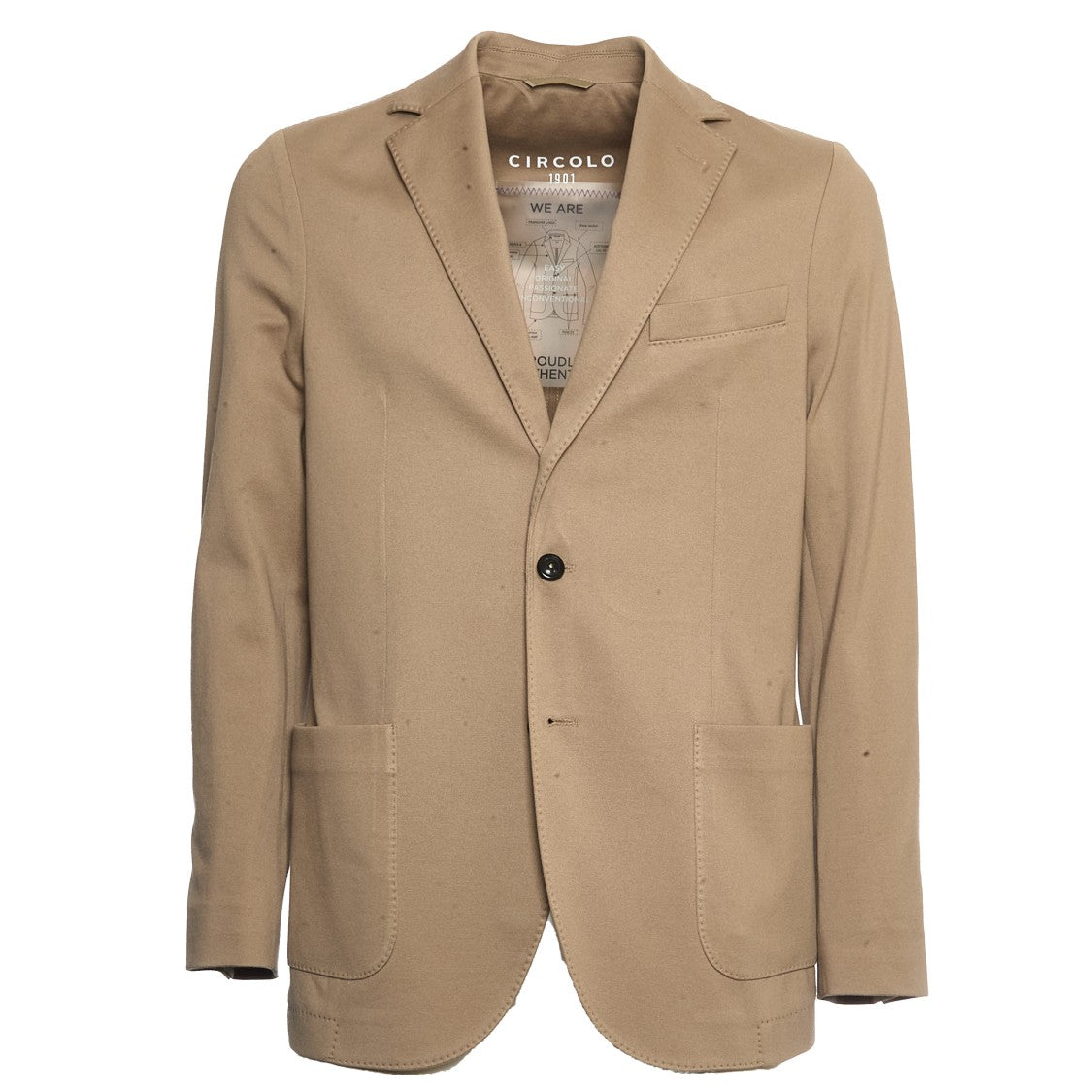 Circolo 1901 Versatile Single-Breasted Piquet Jacket With Patch Pockets