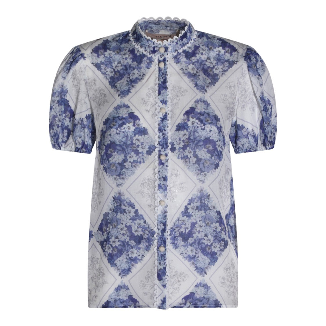 Twin-Set Fitted White Short-Sleeved Top