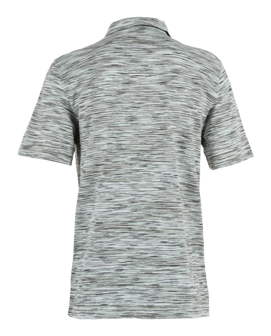 M Missoni Zigzag Pattern Polo Shirt With Classic Collar