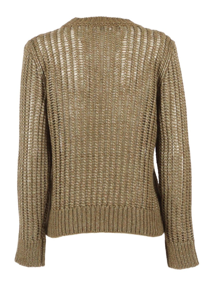 Peserico Textured Virgin Wool And Alpaca Blend Sweater
