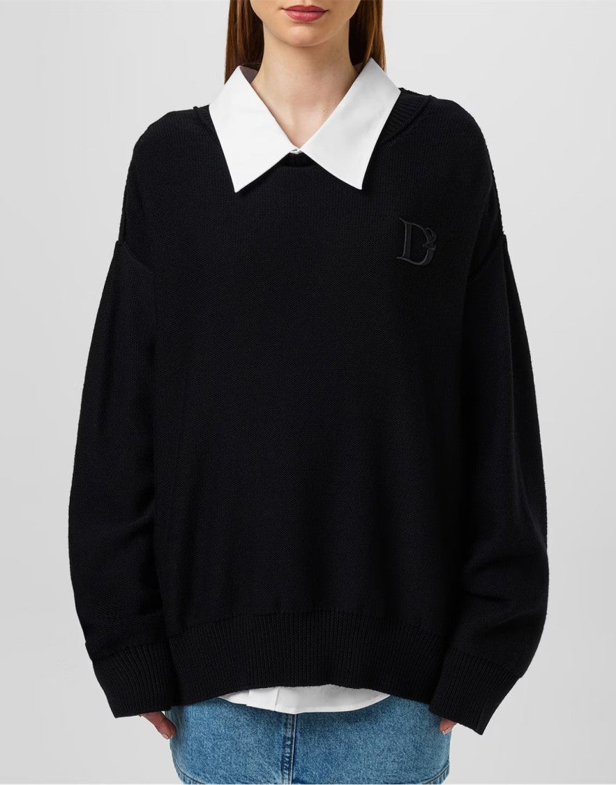 Dsquared2 D2 Statement Logo Knit Sweater