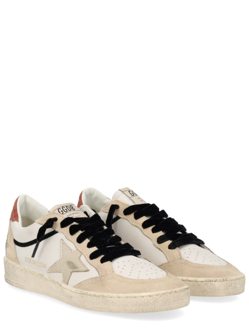 Golden Goose Ballstar Distressed Perforated Star Sneakers