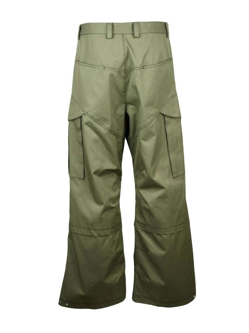 Off-White Military-Inspired Cargo Pants With Wide Leg Silhouette