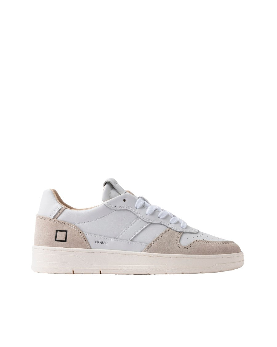 D.A.T.E Court 2.0 Basic White-Beige Sneakers