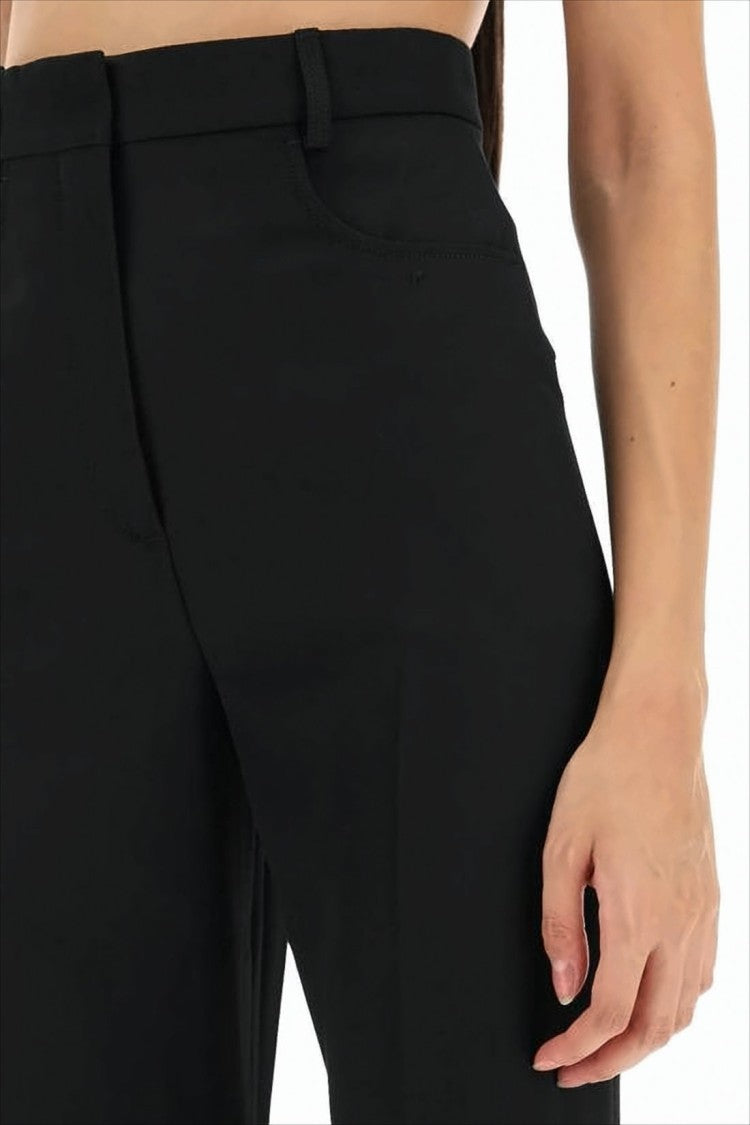 Jacquemus High-Waist Tailored Suit Pants With Flared Hem