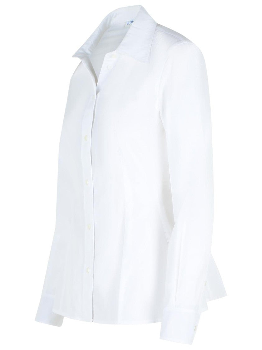 Burberry 'Eliza' White Cotton Poplin Shirt