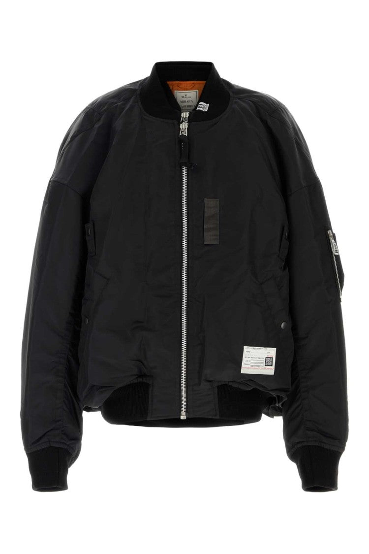 Miharayasuhiro Black Nylon Bomber Jacket