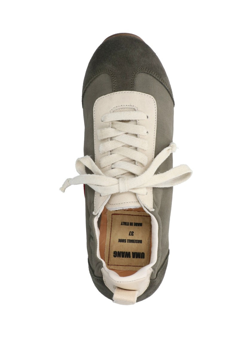 Uma Wang Brown Rounded Toe Leather Sneakers