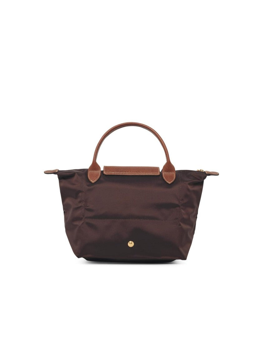 Longchamp Compact Rectangular Bag With Double Handles And Signature Flap