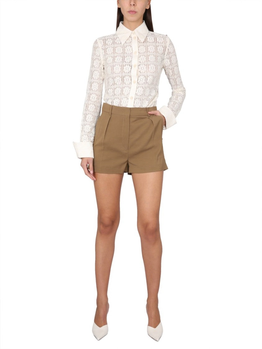 Max Mara Pointed Collar Cotton-Nylon Blend Max Mara Shirt
