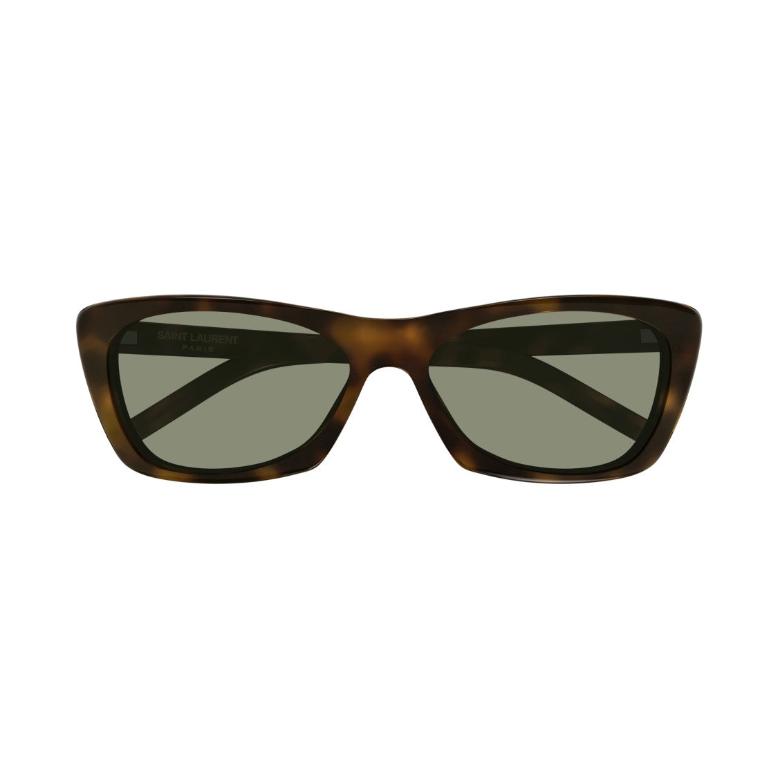 Saint Laurent Sl 613 Rectangular Tortoiseshell Sunglasses