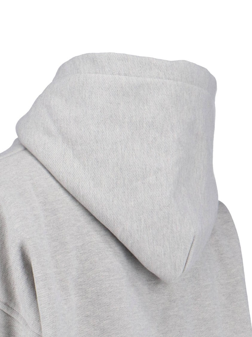 Rhude Classic Knit Grey Sweater With Ribbed Cuffs