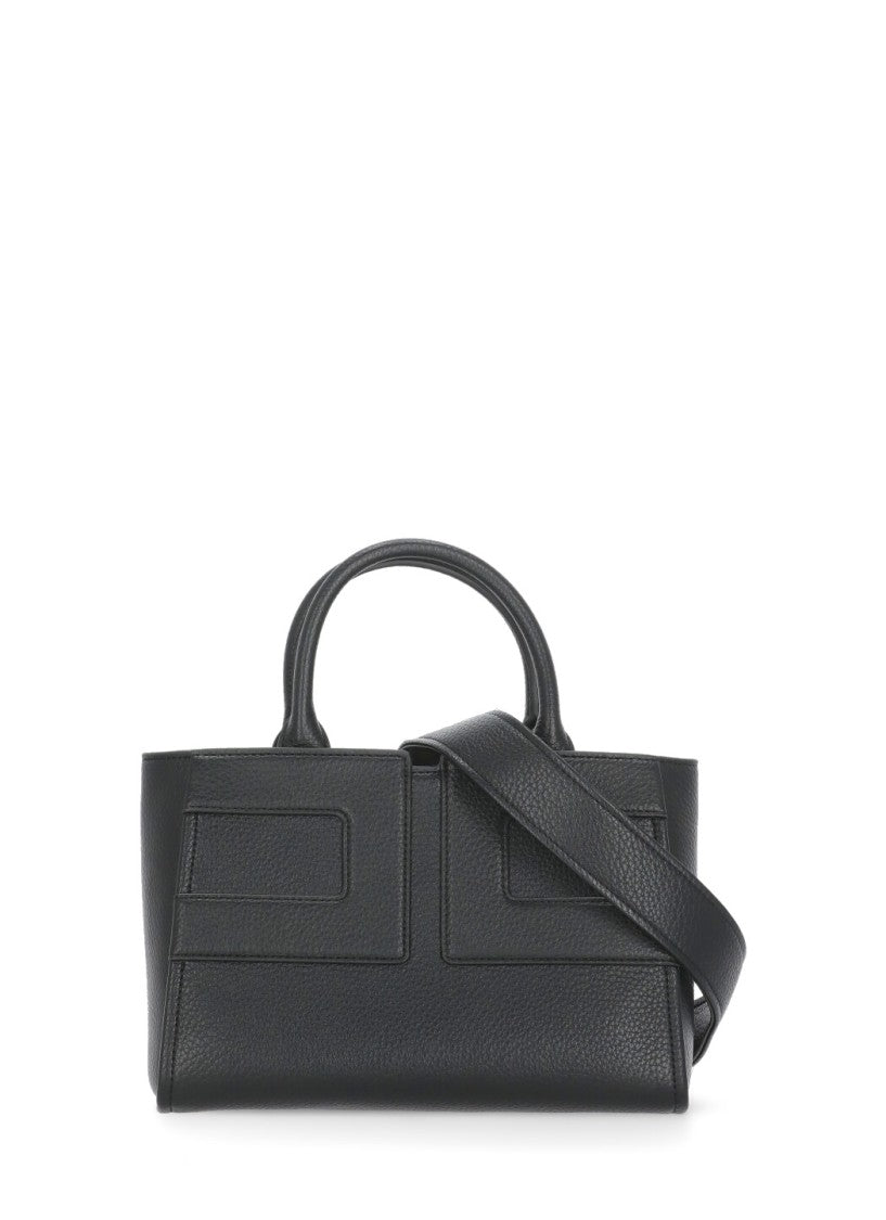 Elisabetta Franchi Structured Pebbled Shoulder Bag