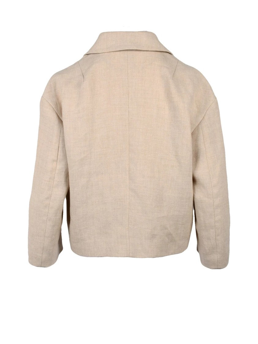 Brunello Cucinelli Linen Bolero - Beige