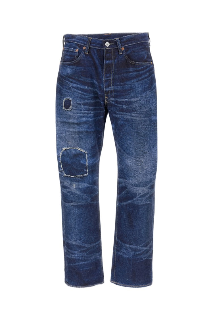 Junya Watanabe Trompe-L'œil Printed Denim-Style Trousers With Classic 5-Pocket Design