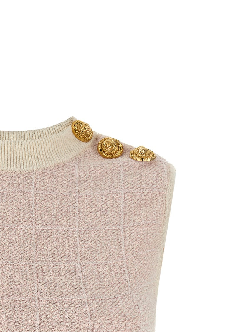 Balmain 'Testa Di Leone' Tweed Vest