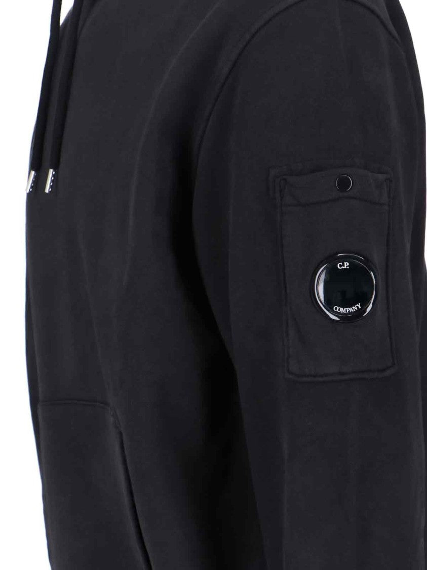 C.P. Company Logo Hoodie – Black