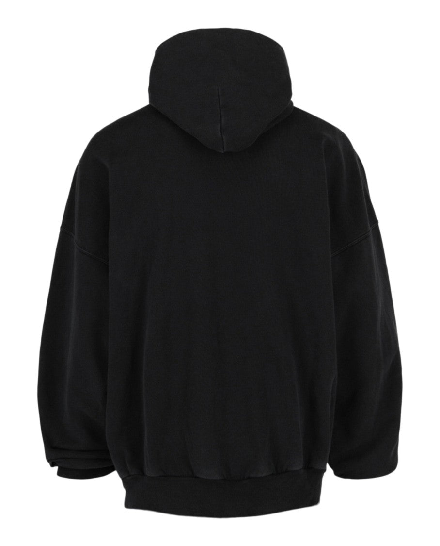 Balenciaga Logo Embroidered Oversized Hoodie