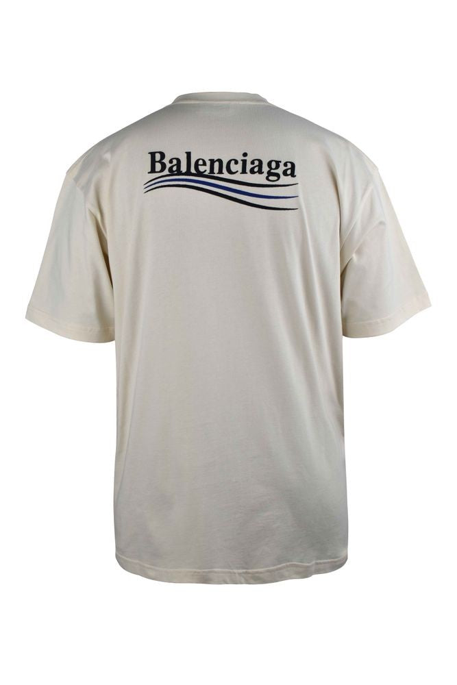 Balenciaga Off-White Cotton T-Shirt