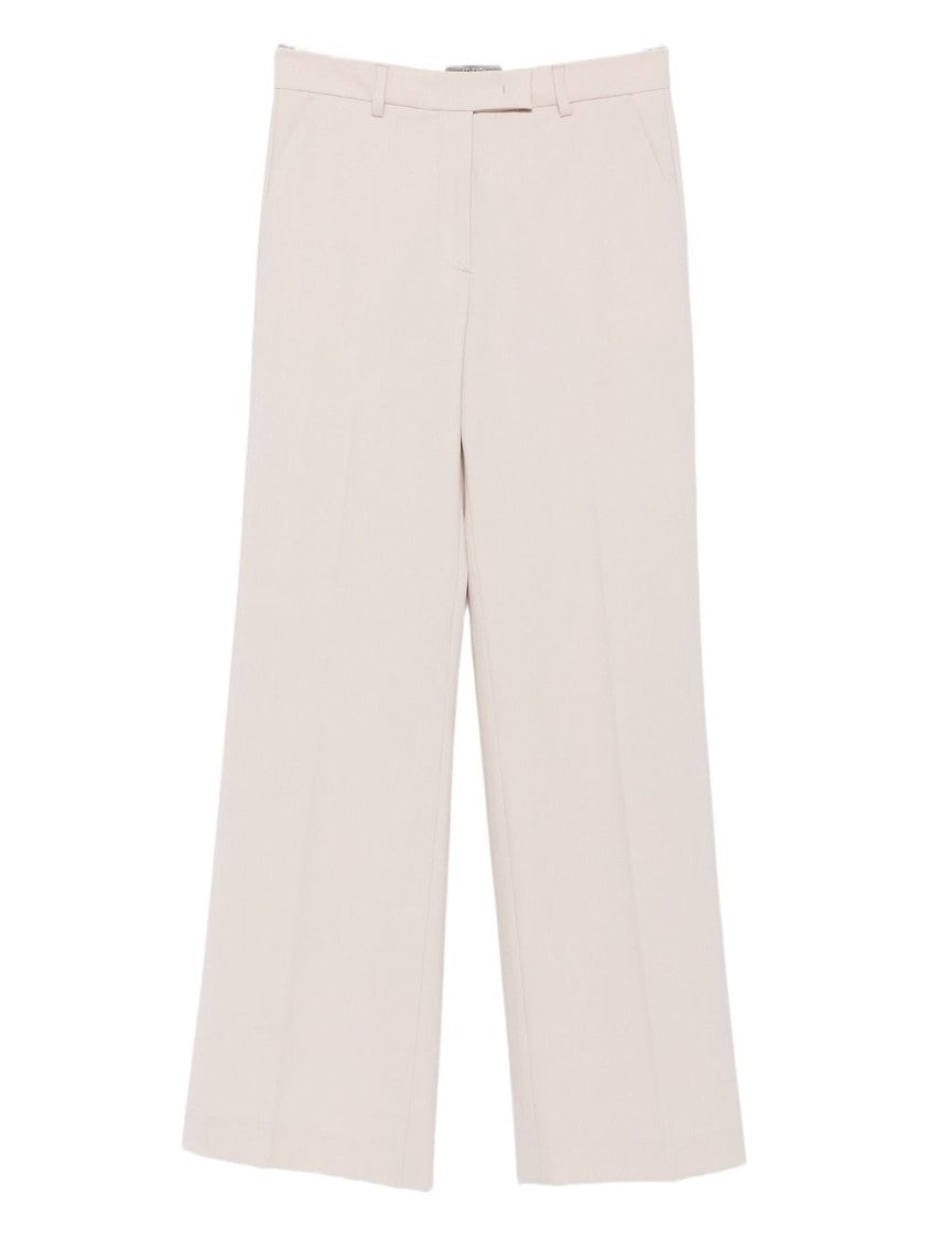 Seventy Sergio Tegon Wide-Leg Trousers With Smooth Fabric Blend