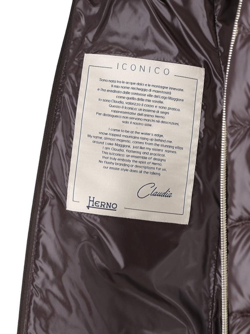 Herno Brown Claudia Waterproof Down Jacket