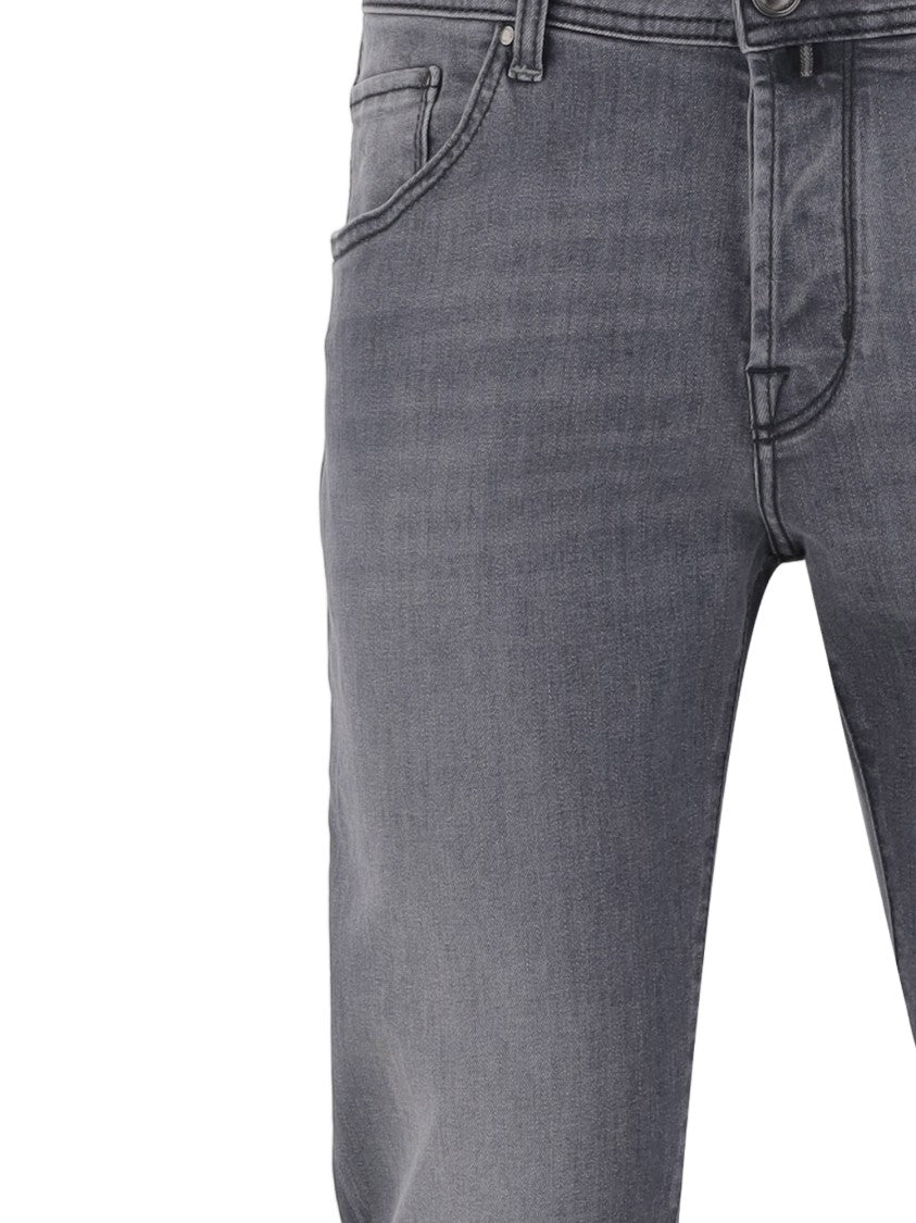 Jacob Cohen Gray Stretch Cotton Denim Jeans