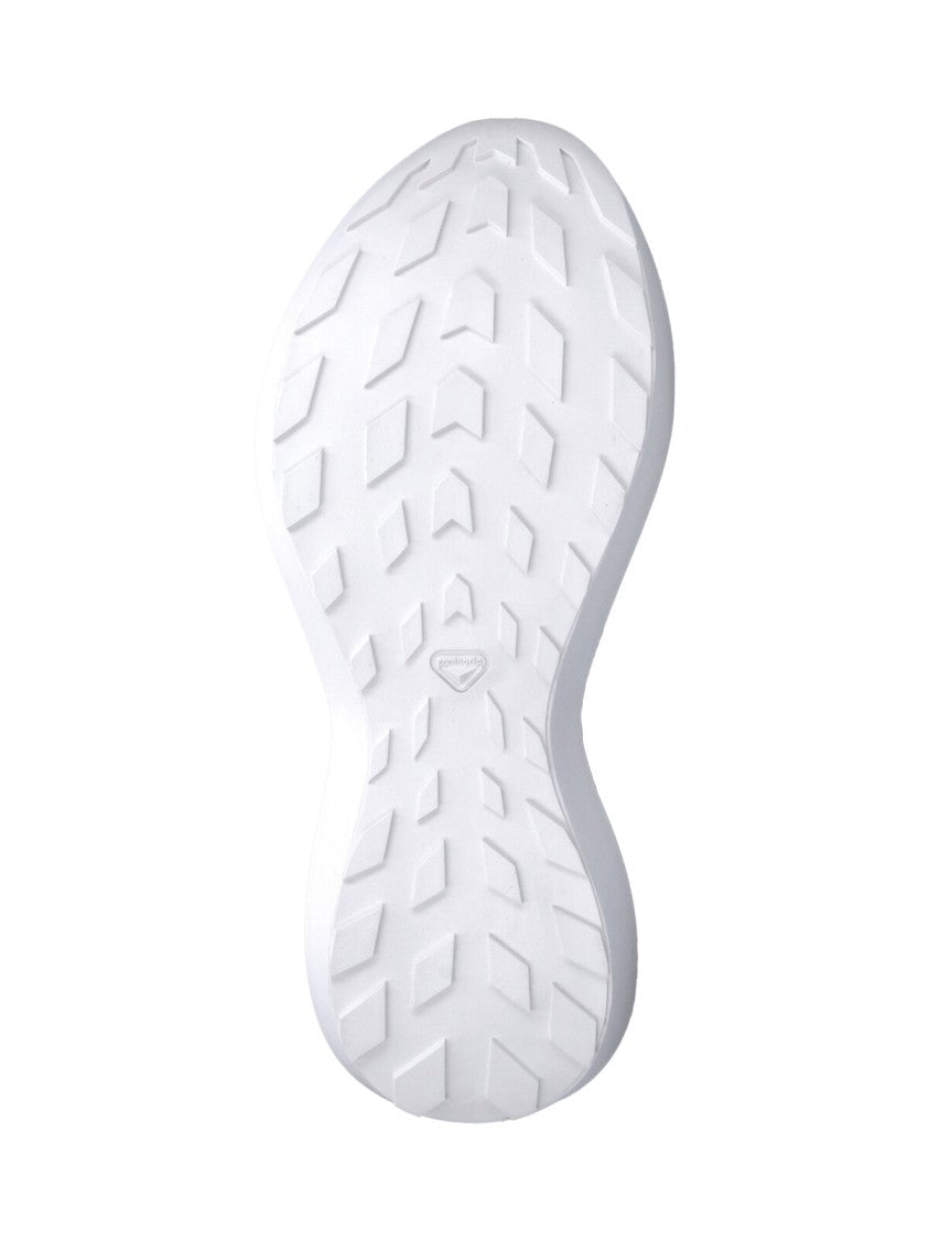 Comme Des Garçons White Futuristic Sculpted Sole Mesh Sneakers