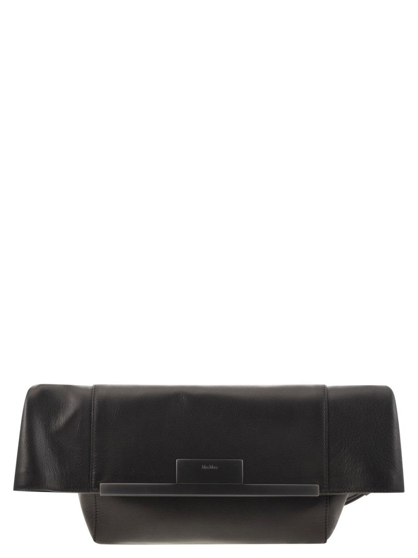 Max Mara Structured Black Bag With Smooth Finish