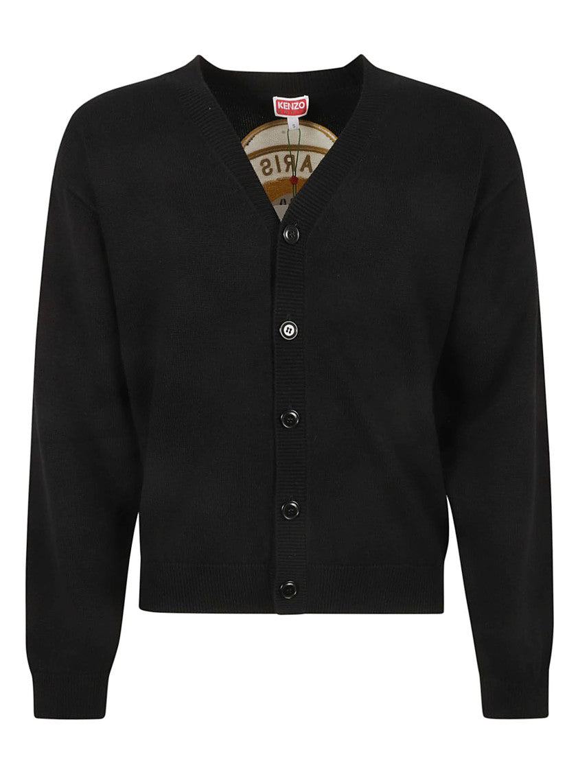 Kenzo Relaxed-Fit Black Sweater With Tiger Graphic