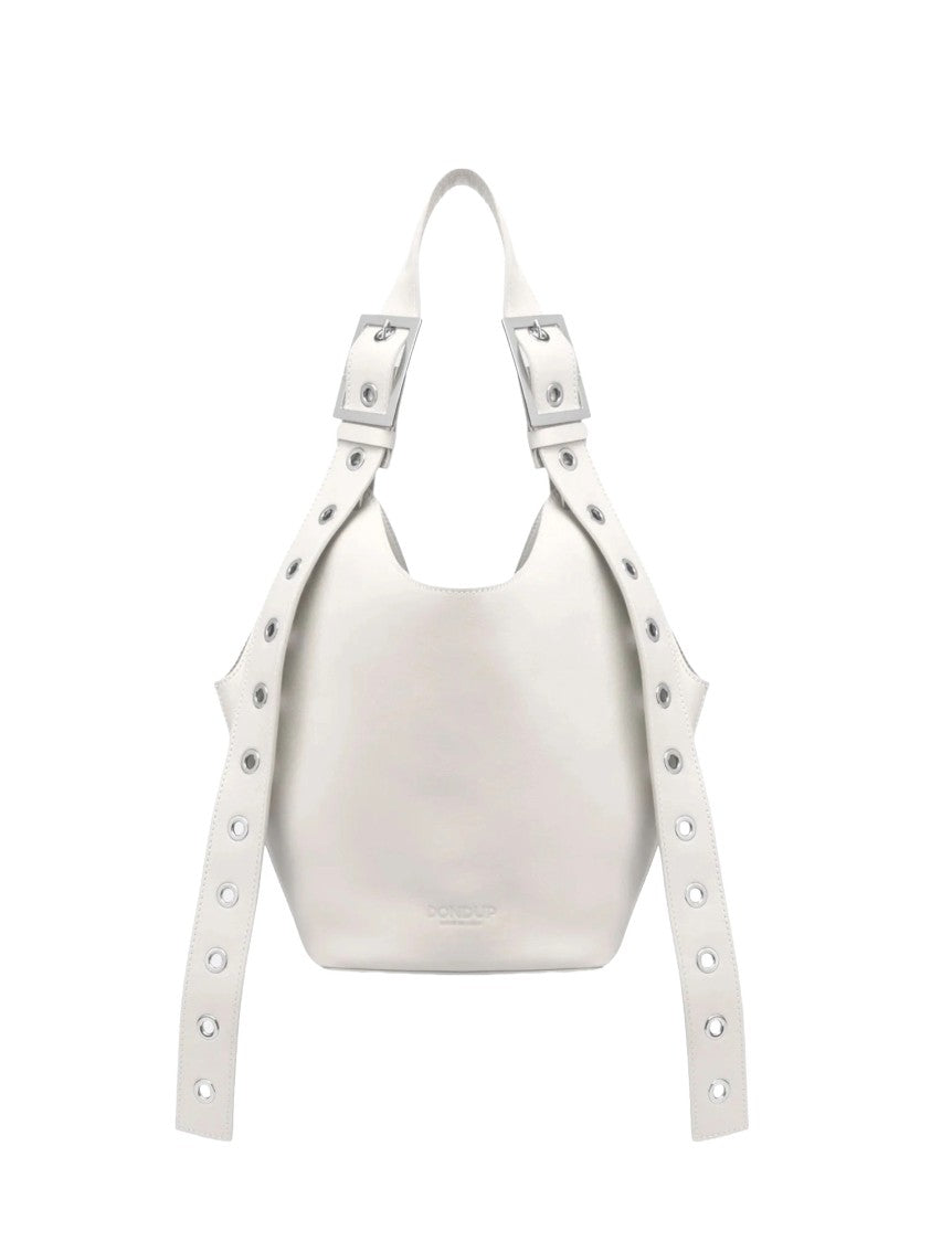 Dondup Alabaster White Small Hobo Bag