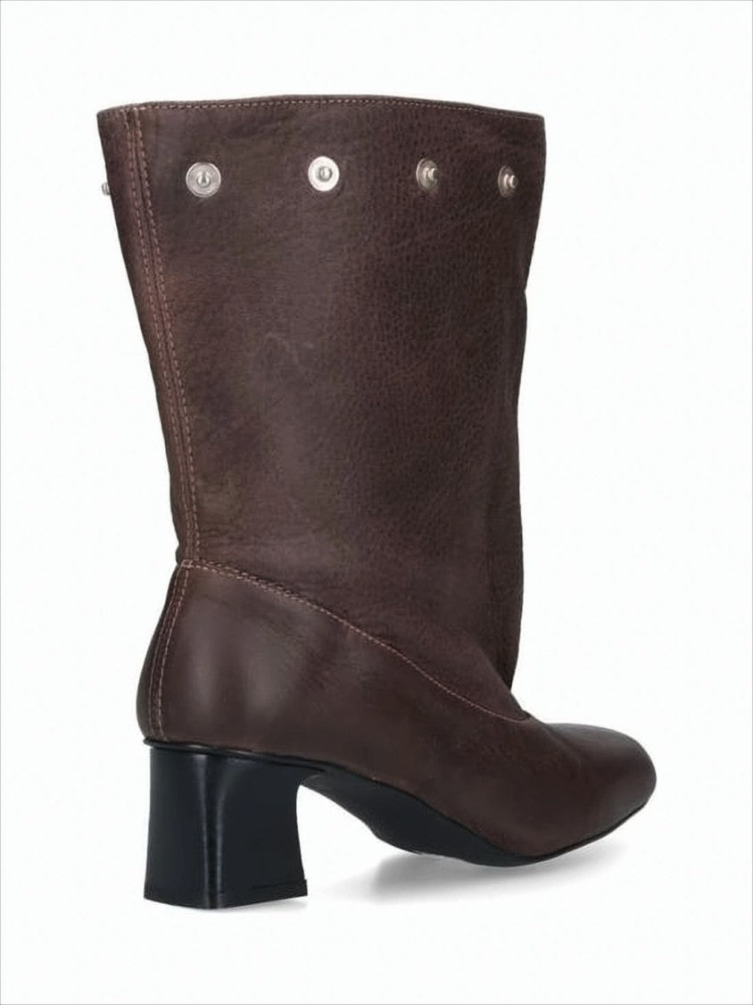 Paloma Wool Convertible Mid-Calf Boots With Silver Snap Details