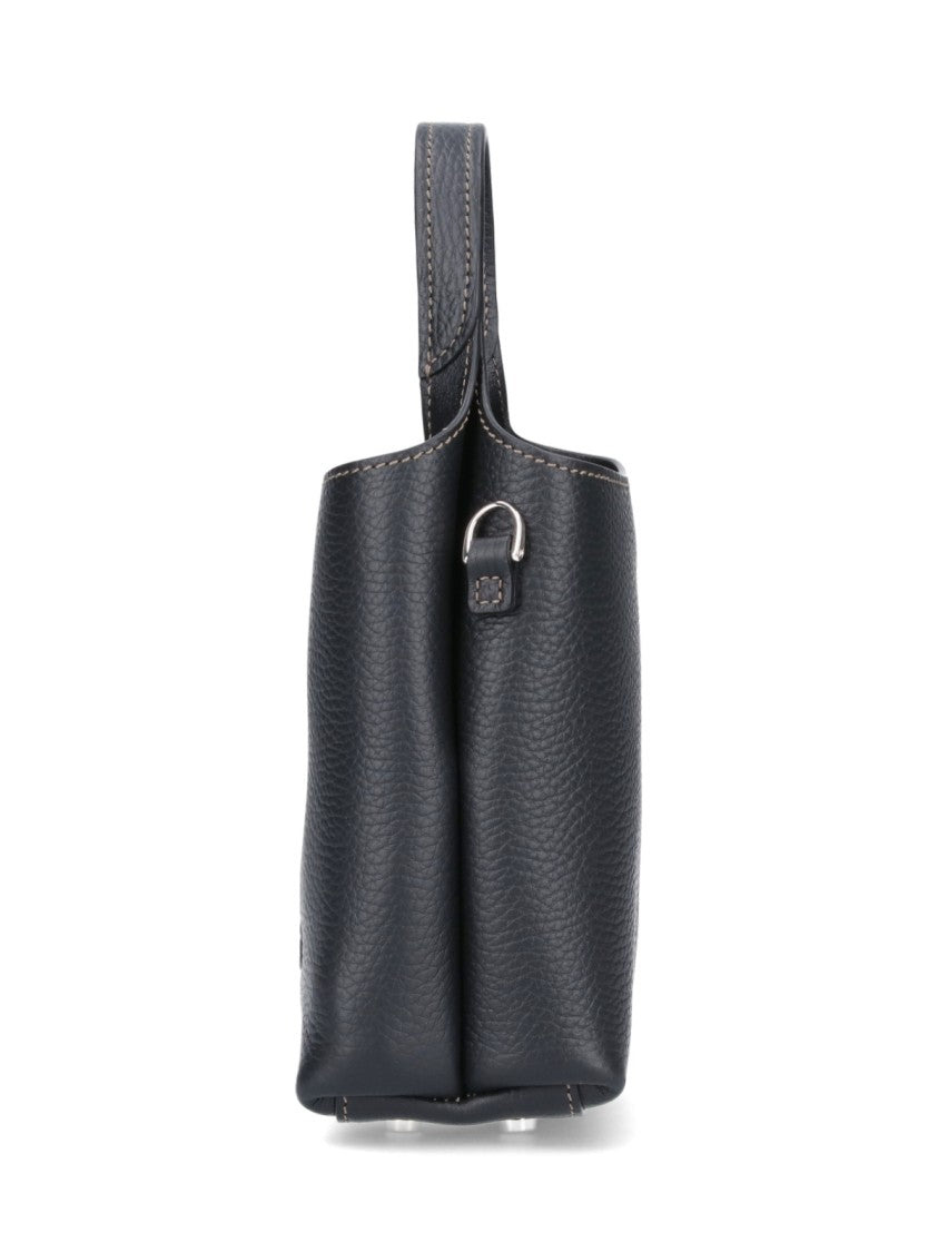 Tod's Black T Timeless Micro Leather Handbag
