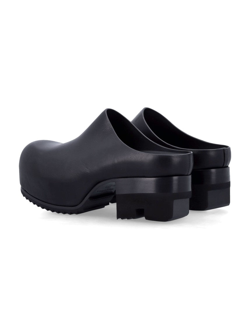 Rick Owens Ballast Mule With Silhouette And Rounded Toe