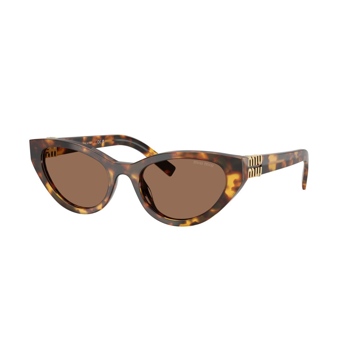 Miu Miu 0Mu A04s Cat-Eye Tortoiseshell Sunglasses