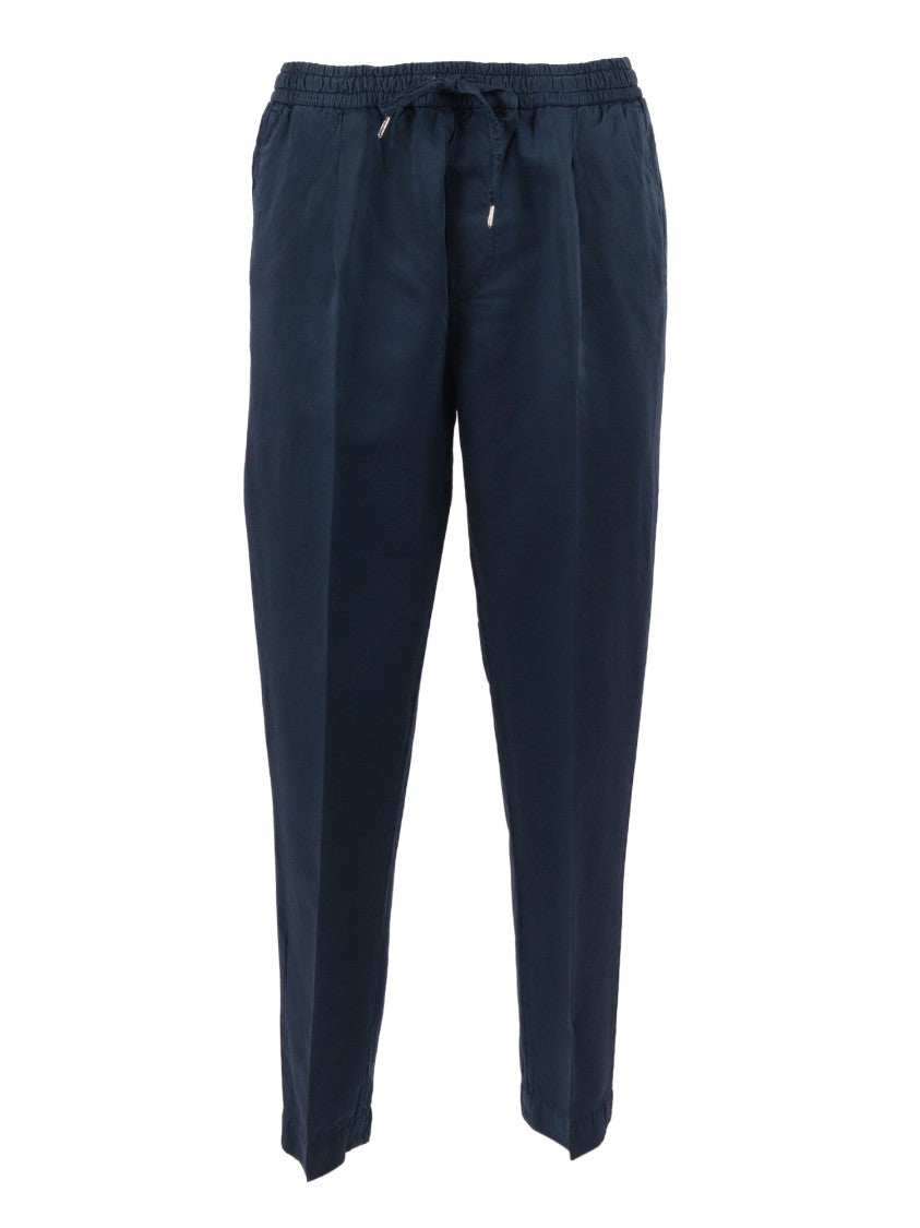 Briglia Oceano Ocean Blue Tapered Straight-Leg Pants